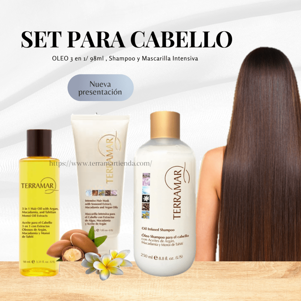 Set Cabello Oleo 3 En 1 Shampoo Y Mascarilla Terramar